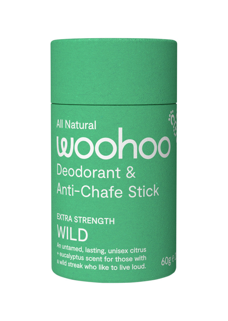 Woohoo Deodorant and Anti Chafe Stick Wild (Ult Stngth) 60g