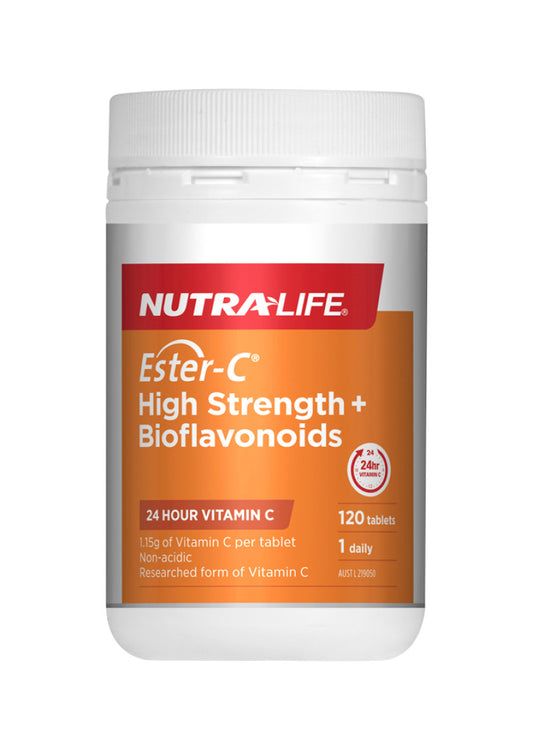 NutraLife Ester C High Strength Plus Bioflavonoids 120t