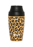 Cheeki Insulated Coffee Mug 3d Leopard 350ml