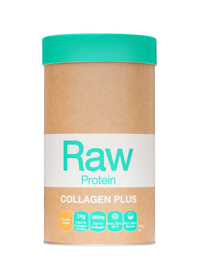 Amazonia Raw Protein Collagen Plus Vanilla Maple 450g