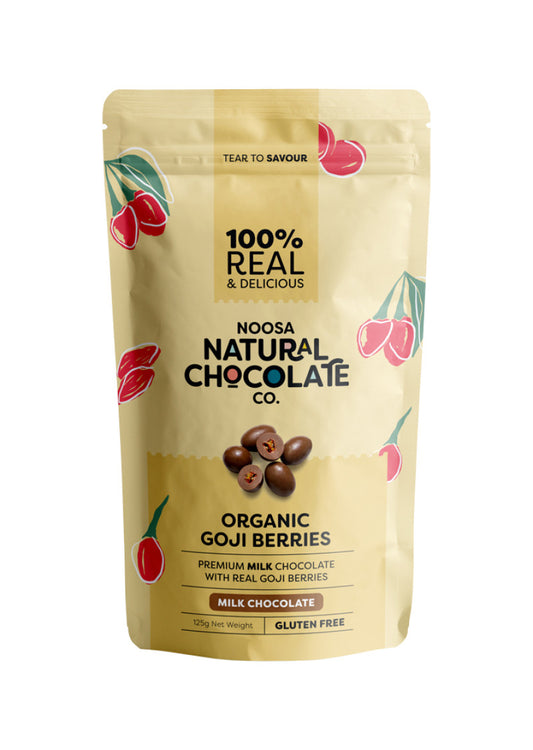 Noosa Natural Milk Chocolate Organic Goji Berries 125g