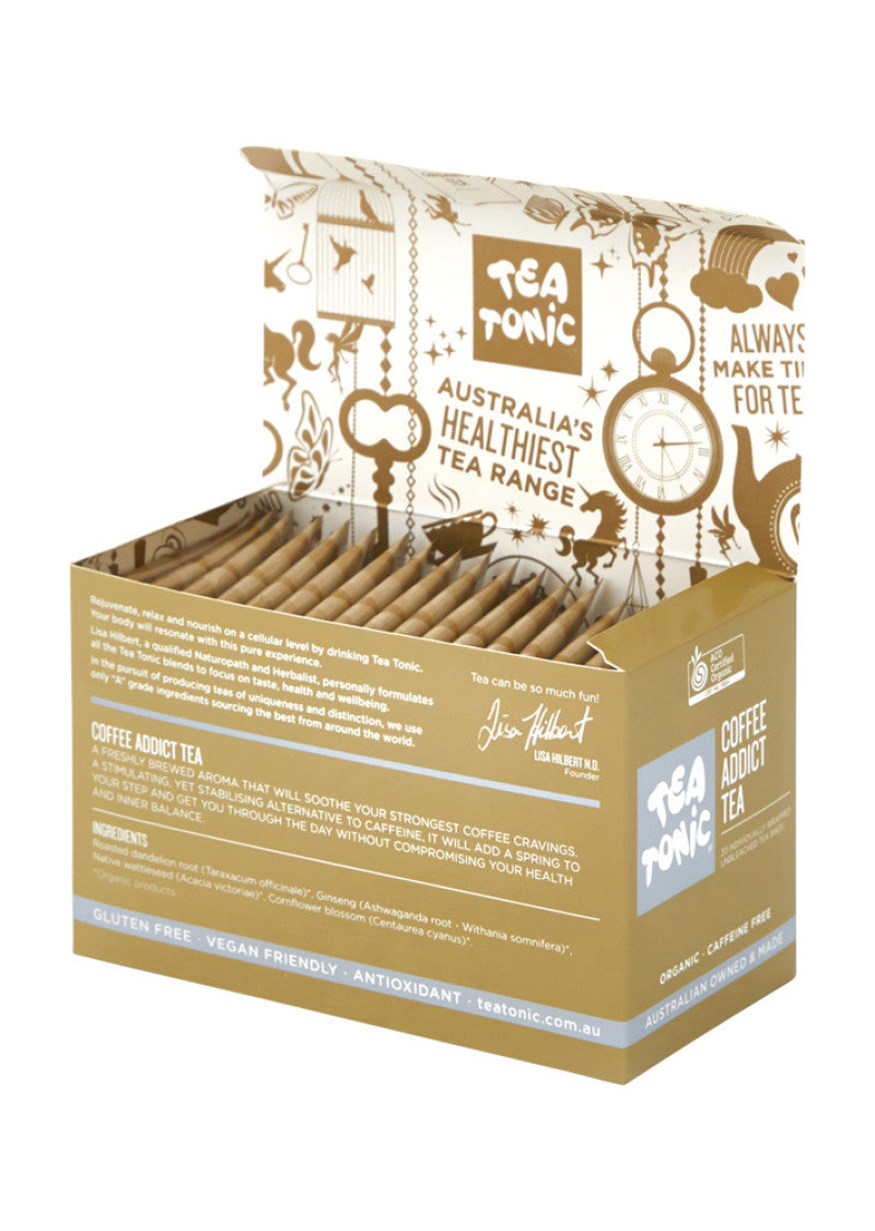 Tea Tonic Organic Coffee Addict Tea x 20 Tea Bags