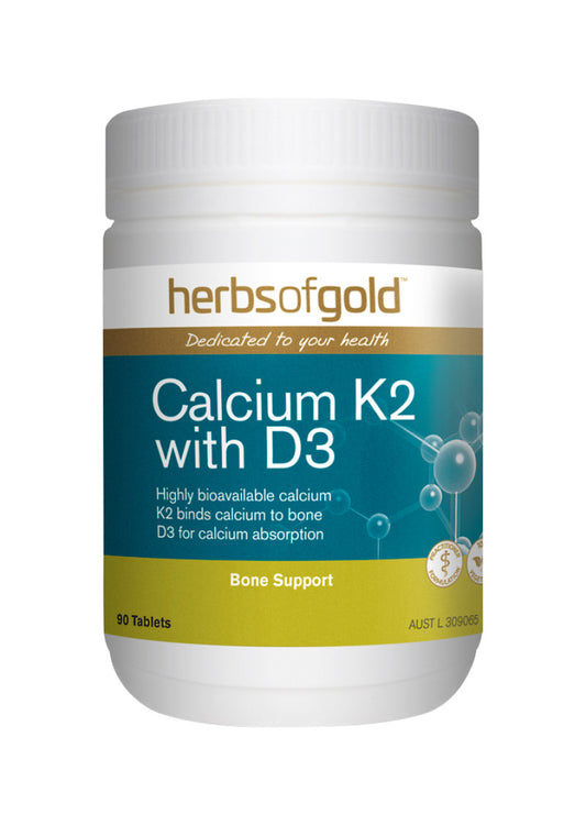 Herbs Of Gold Calcium K2 With D3 90t