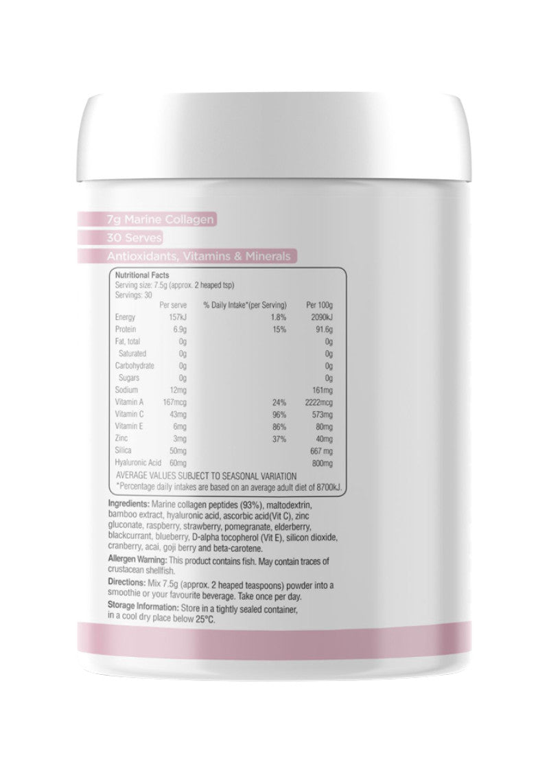 Nutraviva Simply Beautiful Beauty Collagen Marine Unflavoured 225g