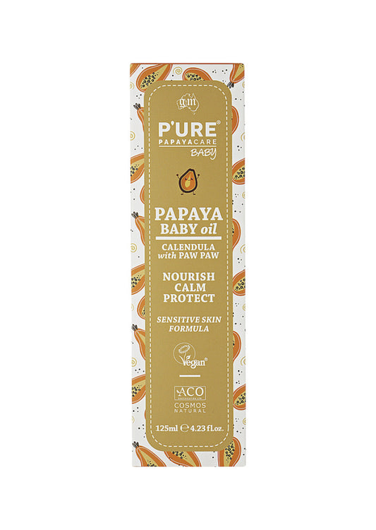 P'URE Papayacare Baby Papaya Baby Oil 125ml