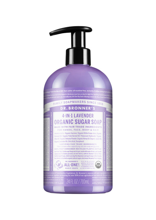 Dr. Bronner's Organic Sugar Soap Lavender (pump) 710ml