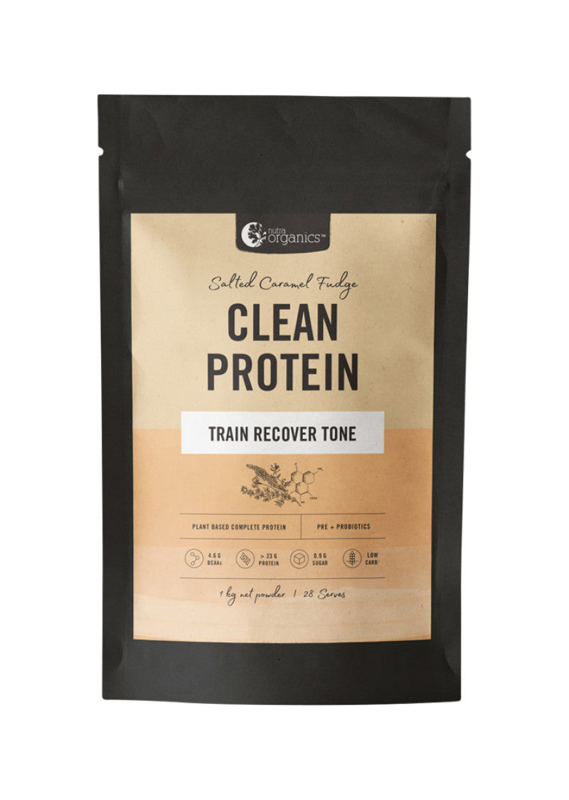 Nutra Organics Protein Clean Salted Caramel Fudge 1kg