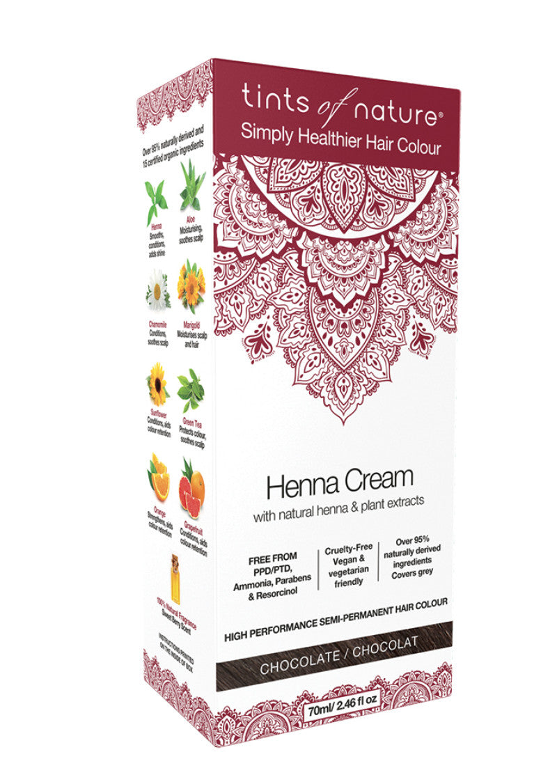 Tints of Nature Henna Cream (Hair Semi Perm) Chocolate 70ml