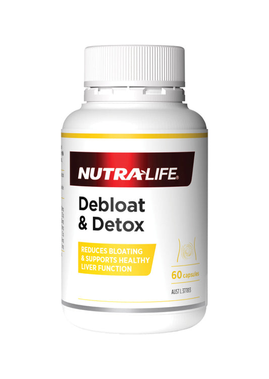 NutraLife Debloat and Detox 60c