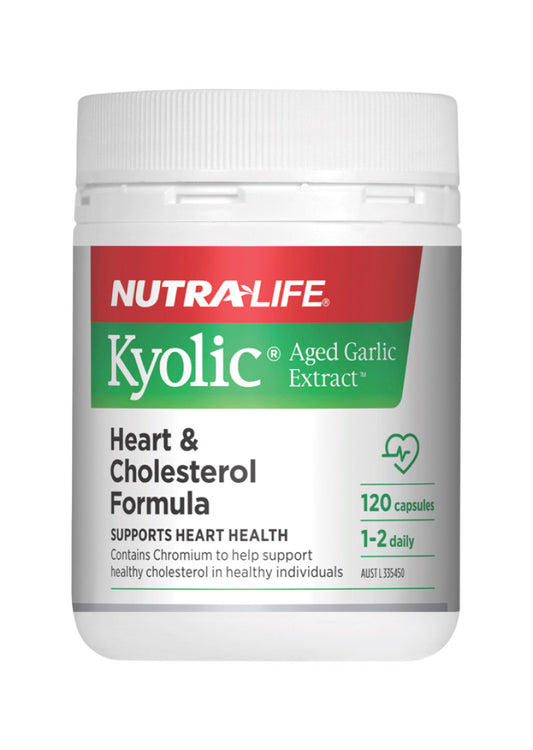 NutraLife Kyolic (Aged Garlic) Heart and Cholesterol Formula 120c