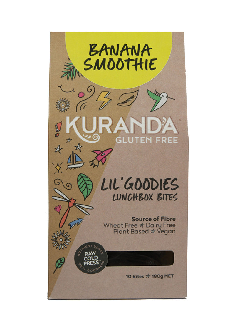 Kuranda Glut Free Lil Goodies Lunchbox Banana Smooth 18g X10