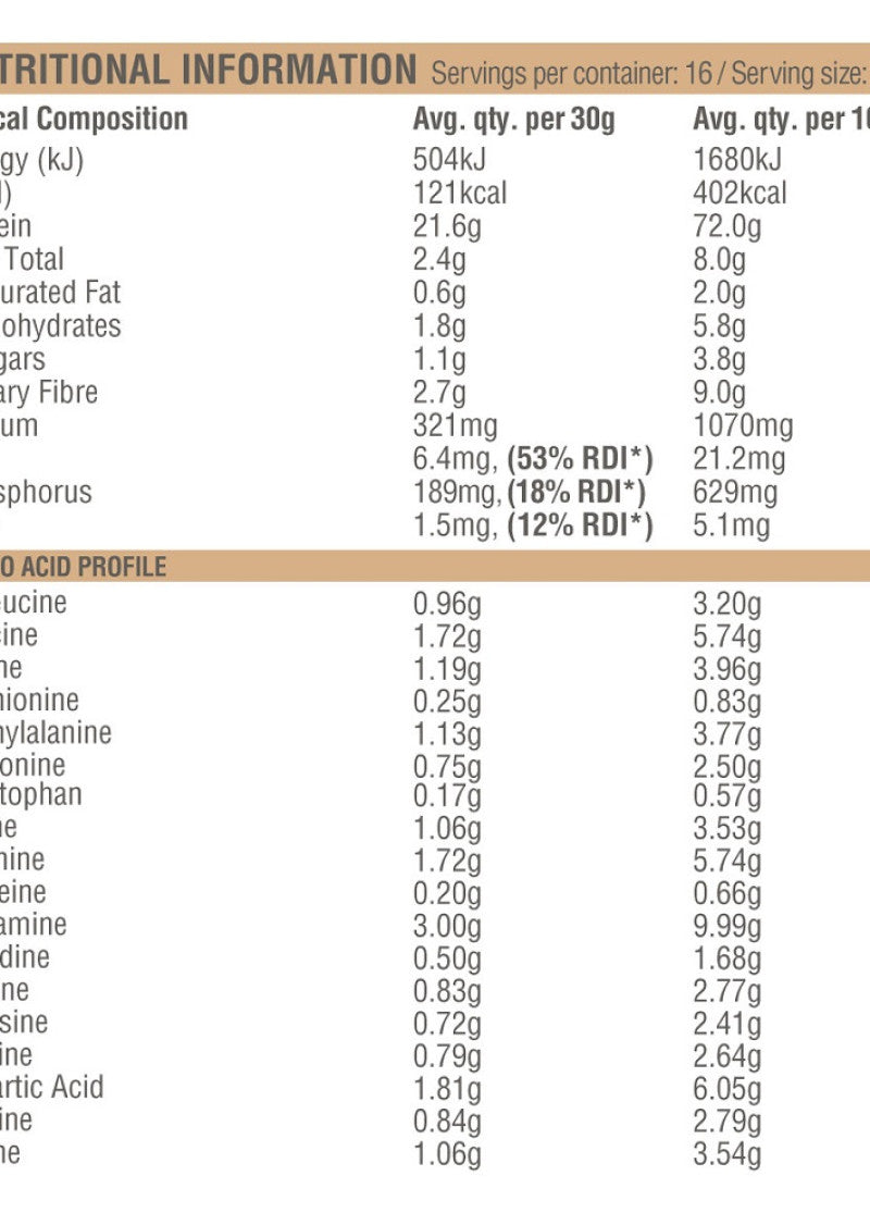 Amazonia Raw Protein Org Isolate Vanilla 500g