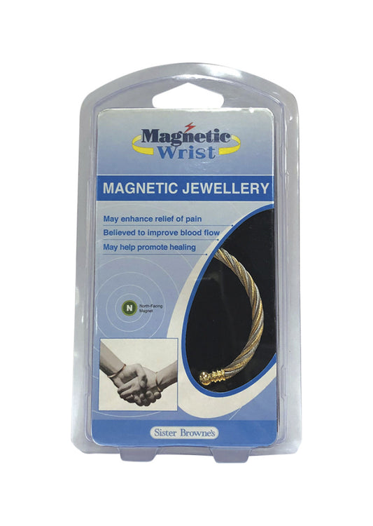 Magnetic Rope Twist (Gold and Silver) Bangle