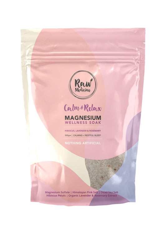 Raw Medicine Magnesium Wellness Soak Calm and Relax 500g