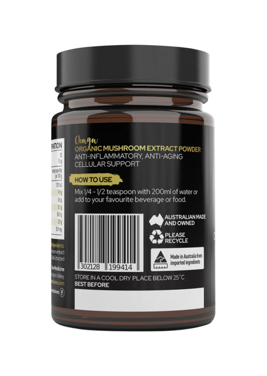 Raw Medicine Org Mushroom Extract Chaga 50g