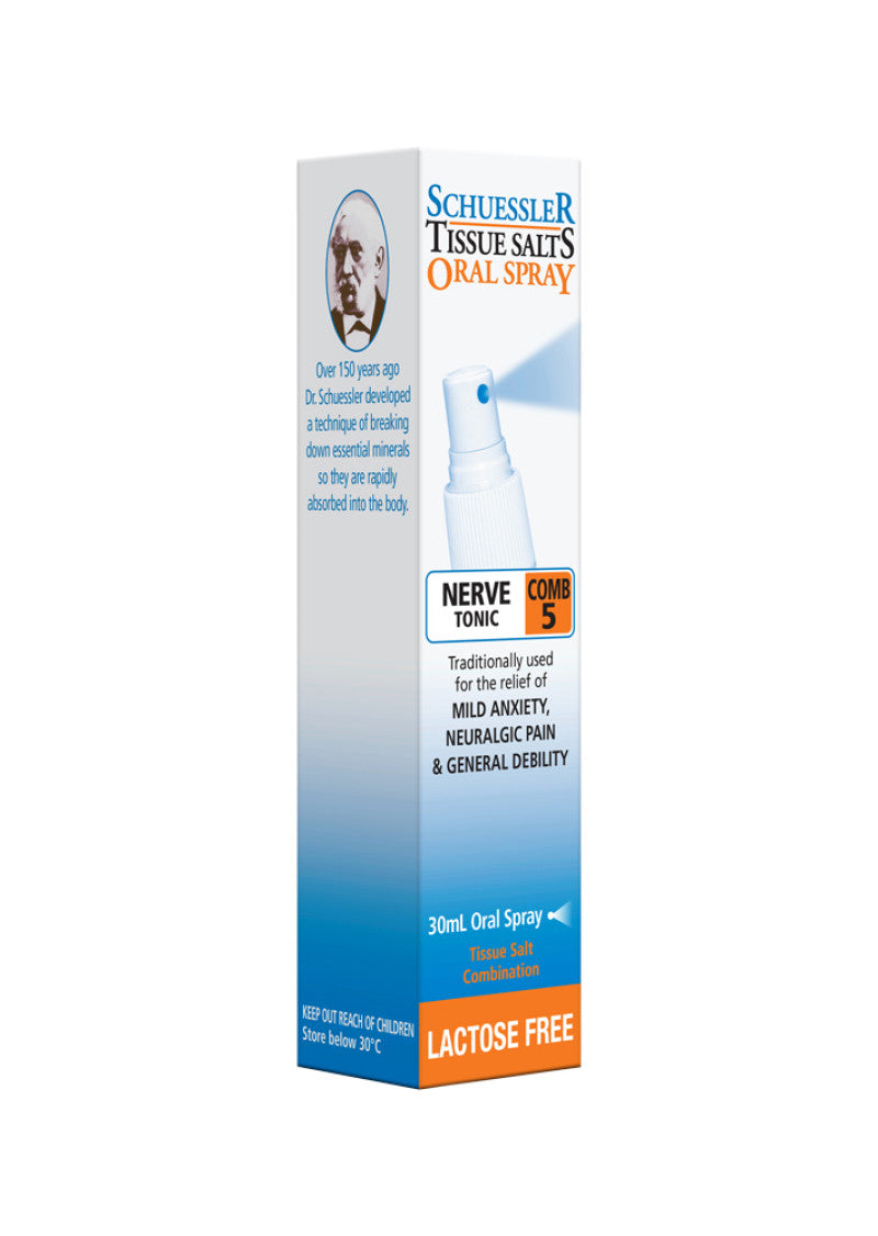 Martin Pleasance Tissue Salts Comb 5 (Nerve Tonic) Spray 30ml