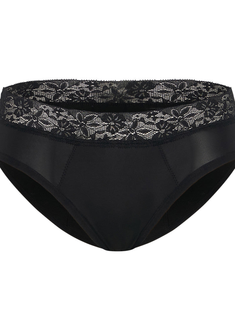 Pelvi Underwear Leakproof Bikini Black XXL