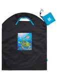 Onya Reusable Shopping Bag Black Sea Turtle Large