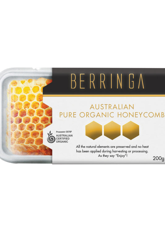 Berringa Organic Honeycomb Aust Pure 200g