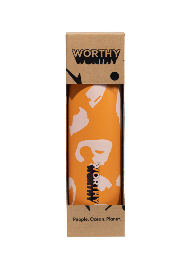 Worthy Bottle Sugarcane Retro Orange 750ml