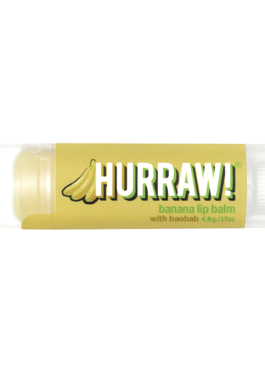 Hurraw! Org Lip Balm Baobab Banana 4.8g