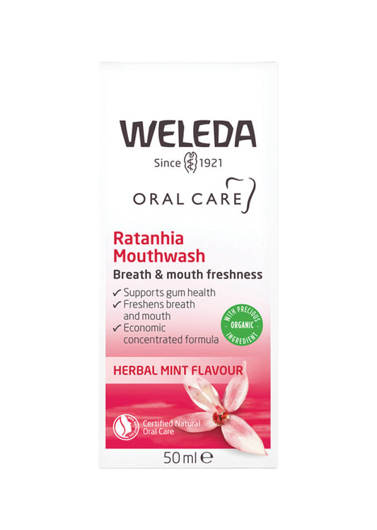 Weleda Oral Care Mouthwash Ratanhia (Herbal Mint) 50ml