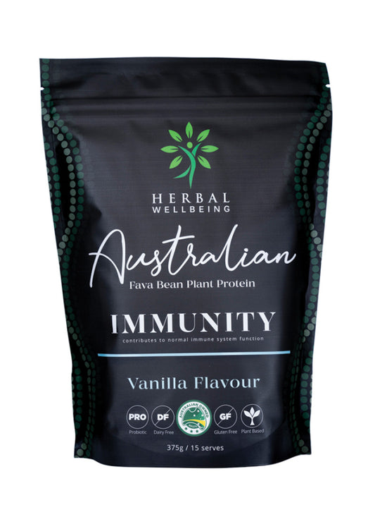 Herbal Wellbeing Plant Protein Immunity Vanilla 375g