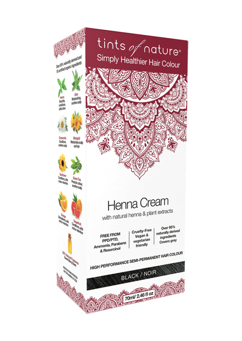 Tints of Nature Henna Cream (Hair Semi Perm) Black 70ml