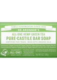 Dr. Bronner's Pure Castile Bar Soap (Hemp All One) Green Tea 140g