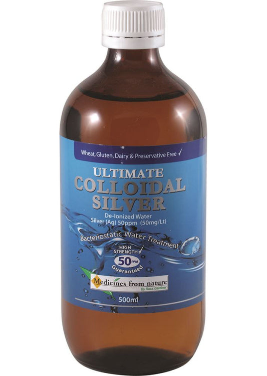 Medicines From Nature Ultimate Colloidal Silver 50ppm 500ml