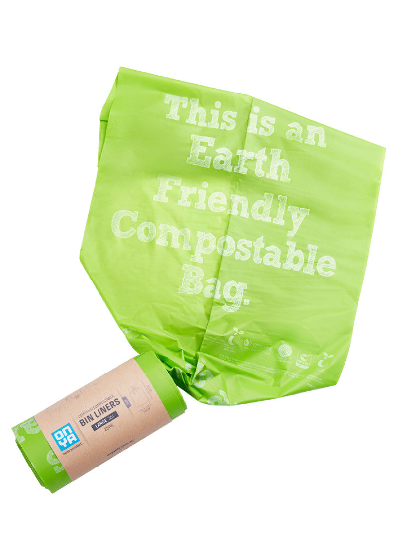 Onya Compostable Bin Liners Large 36l X 25pk