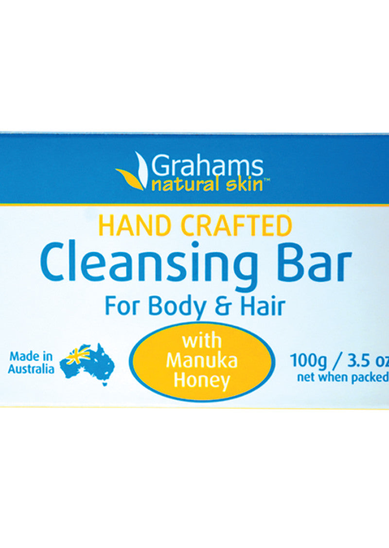 Grahams Natural Cleansing Bar For Hair and Body 100g