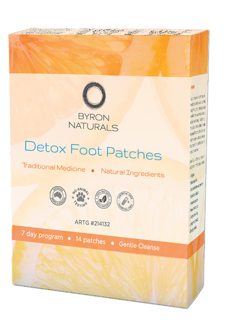 Byron Naturals Foot Patches Detox x 14 Patches (7 Pairs)