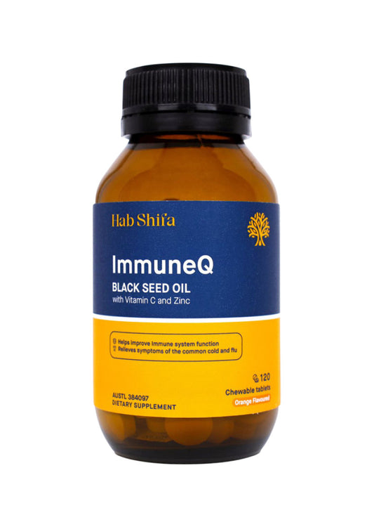 Hab Shifa ImmuneQ Organic Black Seed Chewable 120t