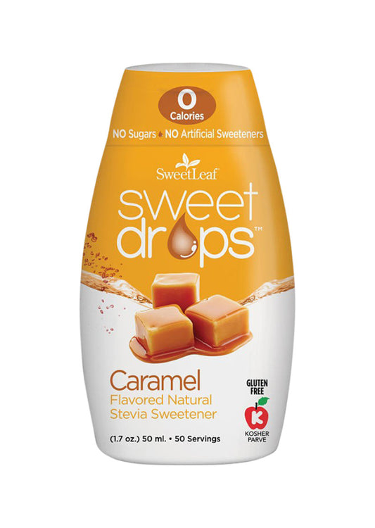 Sweet Leaf Sweet Drops Stevia Liq Caramel Squeeze Pack 50ml