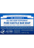 Dr. Bronner's Pure Castile Bar Soap (Hemp All One) Peppermint 140g