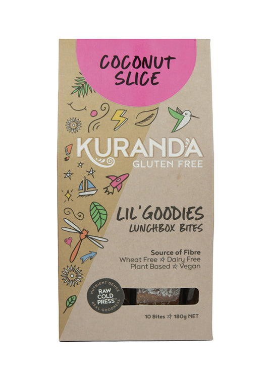 Kuranda Gluten Free Lil Goodies LunchBites Coc Slice 18g x 10 Pack