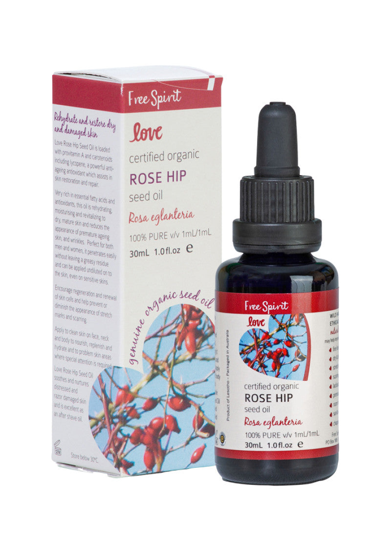 Byron Bay Free Spirit Love Org Rose Hip Seed Oil 30ml