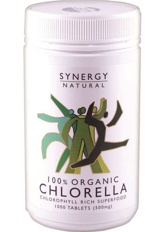 Synergy Natural Organic Chlorella 500mg 1000t