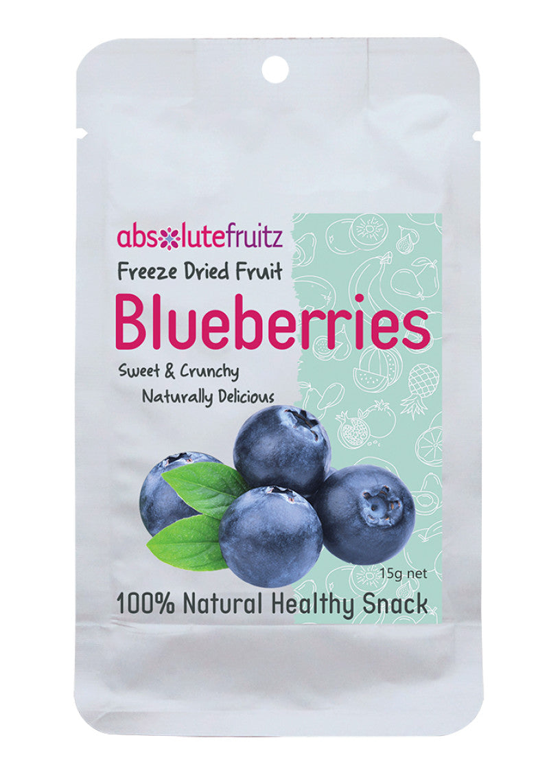 Absolutefruitz Freeze Dried Whole Blueberries 15g