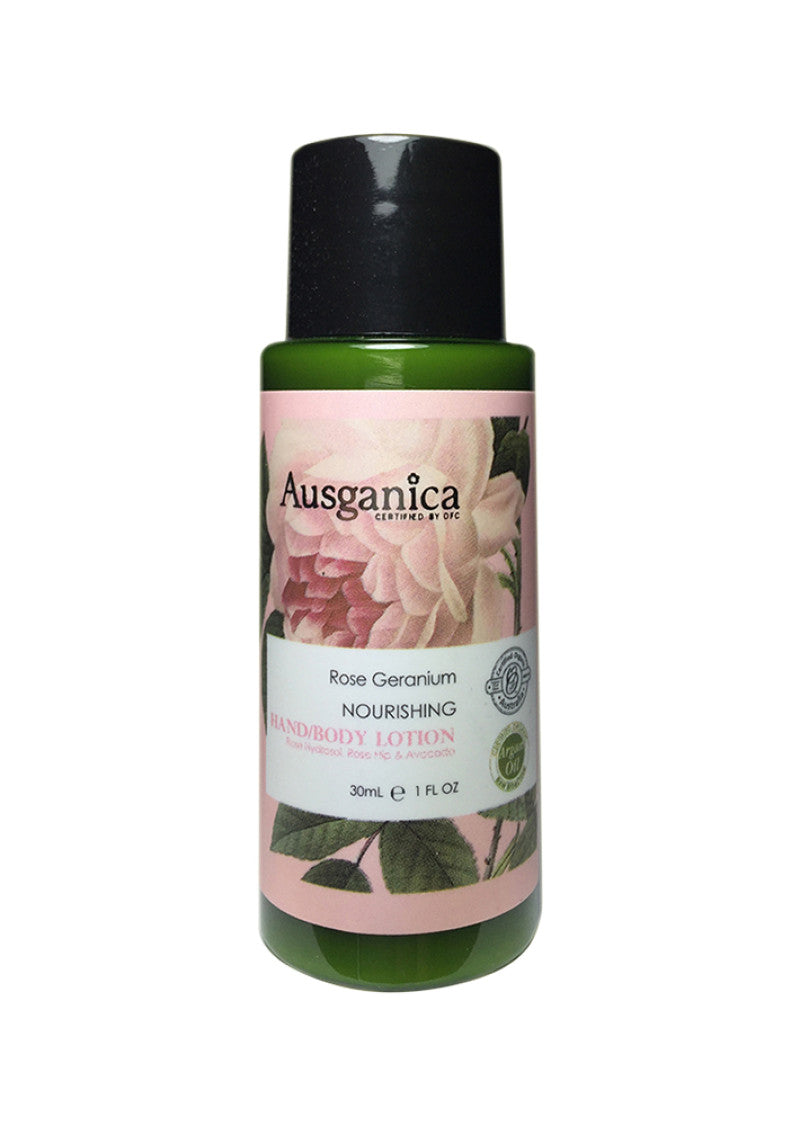 Ausganica Org Hand Body Lotion Rose Geranium 30ml