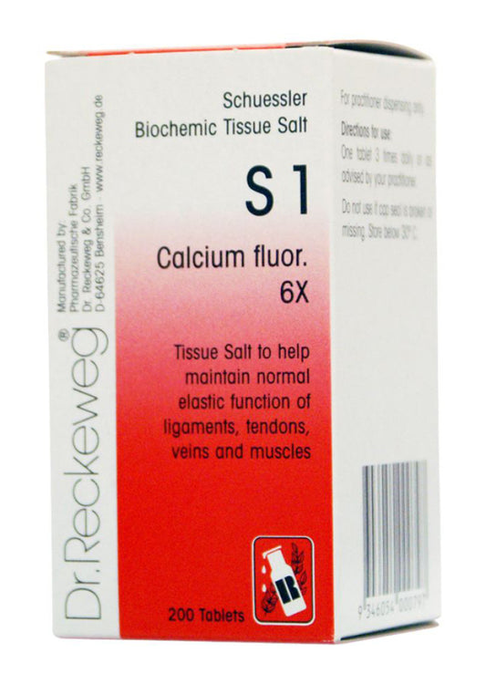 Dr. Reckeweg Schuessler Tiss Salt S1 Calcium Fluor. 6x 200t