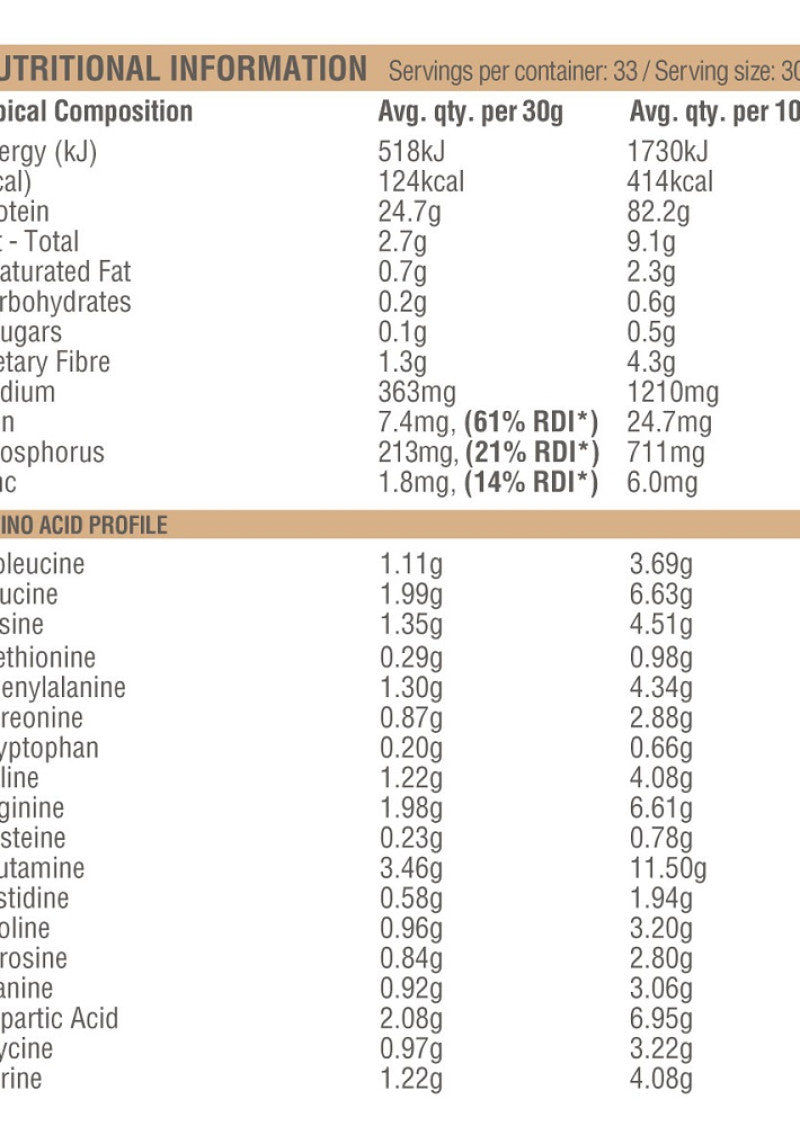 Amazonia Raw Protein Org Isolate Natural 1kg