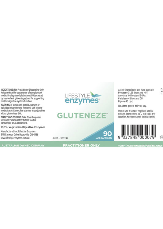 Lifestyle Enzymes Gluteneze 90c