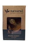 Nat Rubber Soother Round Dummy Large Twin