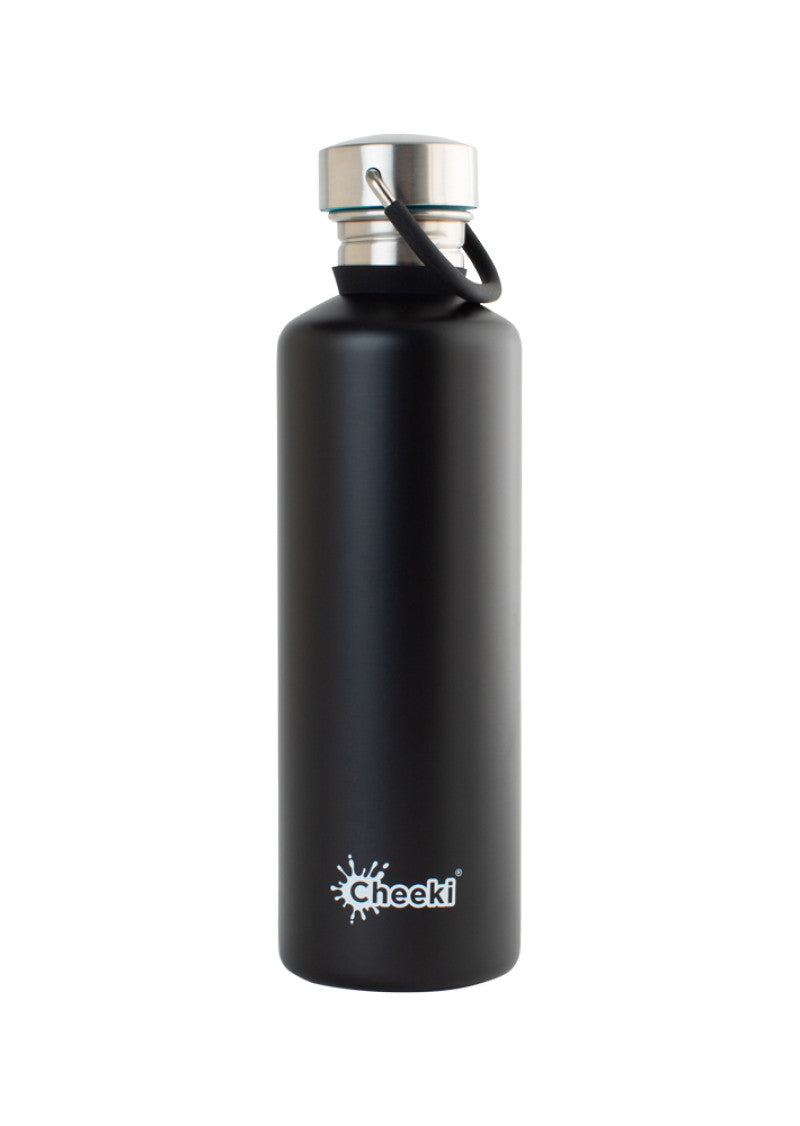 Cheeki Stainless Steel Bottle Classic Matte Black (Medium) 750ml