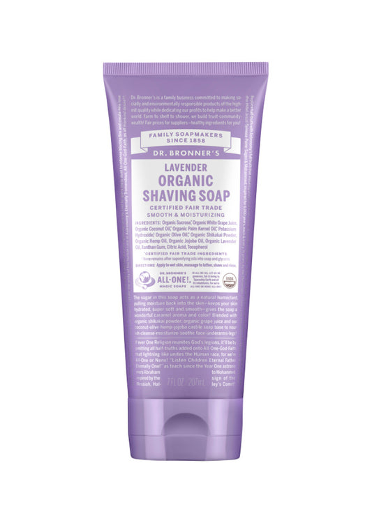 Dr. Bronner's Organic Shaving Soap Lavender 207ml