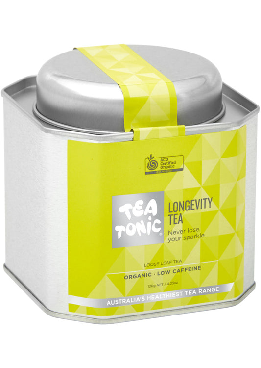 Tea Tonic Organic Longevity Tea Caddy Tin 120g