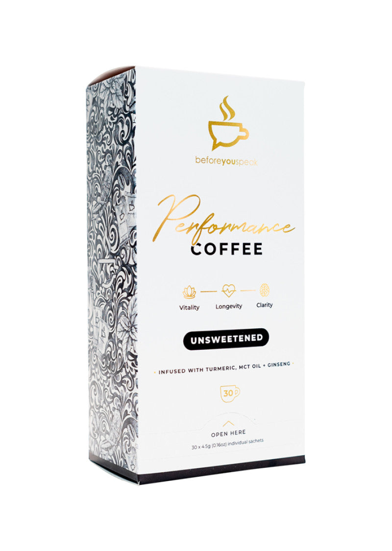 Before You Speak Coffee Performance Unsweetened 4.5g x 30 Pack