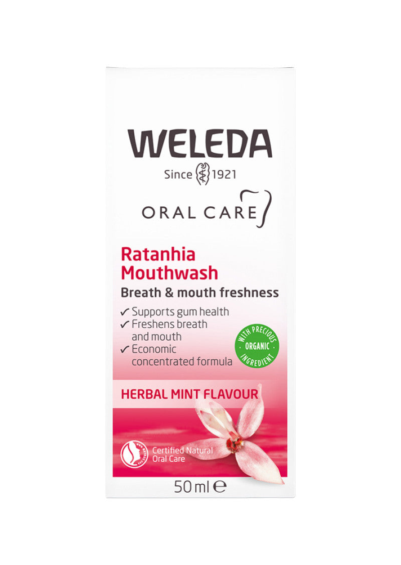 Weleda Oral Care Mouthwash Ratanhia (Herbal Mint) 50ml